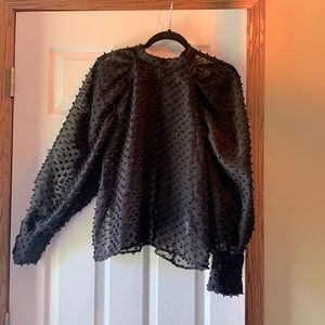 Zara, Size Large, Black blouse